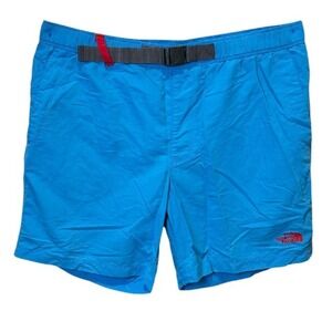 The North Face Swim Shorts Mens Med Blue‎ Belted Lined Performance Water Hike